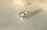 3.01CT Oval Lab Diamond Engagement Ring